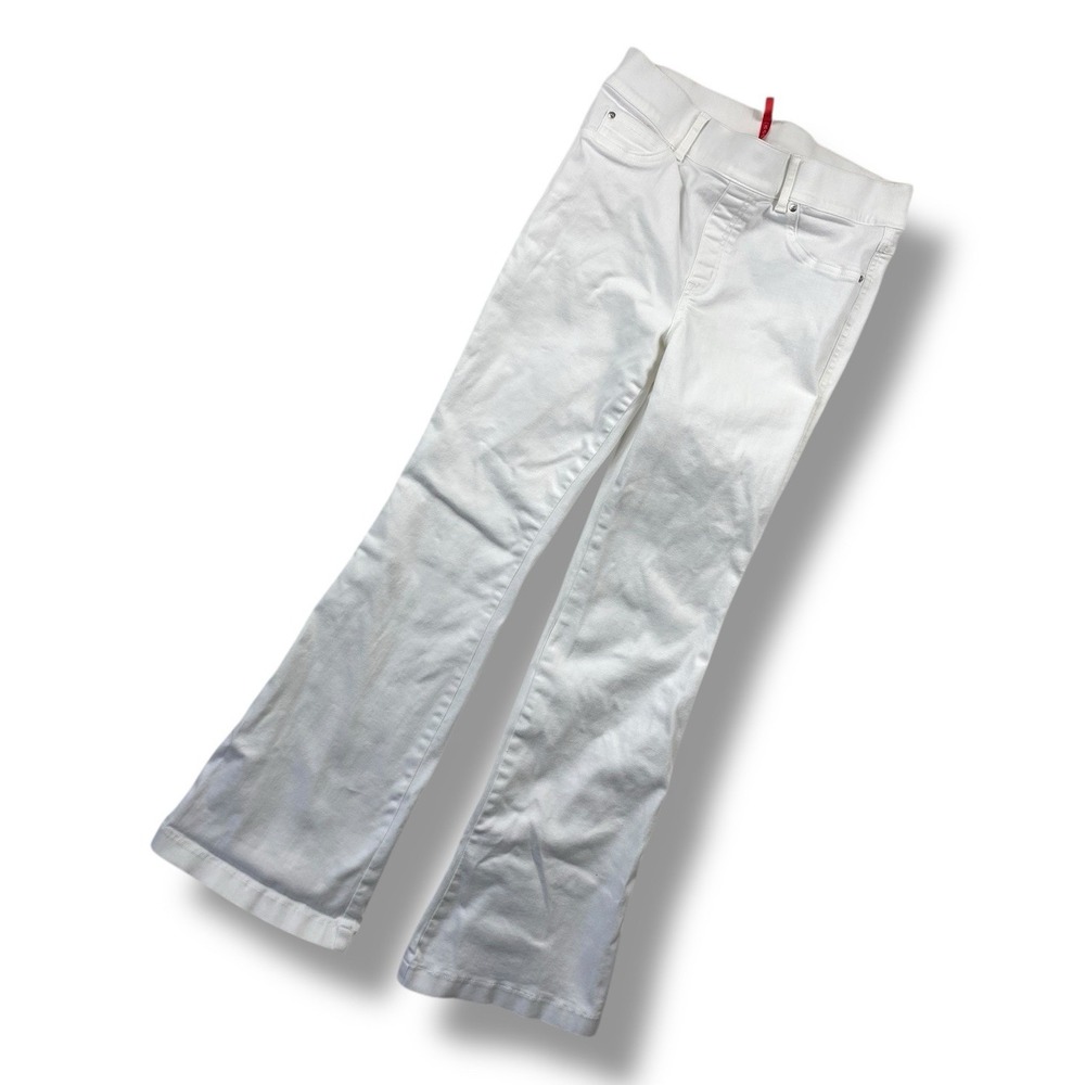 SPANX White Flare Jeans Wide Leg